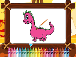Friendly Dragons Coloring - Skill - POG.COM