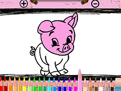 BTS Pig Coloring Game