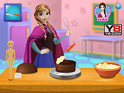 Play Anna Cooking Frozen Cake Online For Free Pog Com