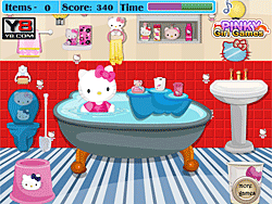 Hello Kitty Bathroom Cleanup